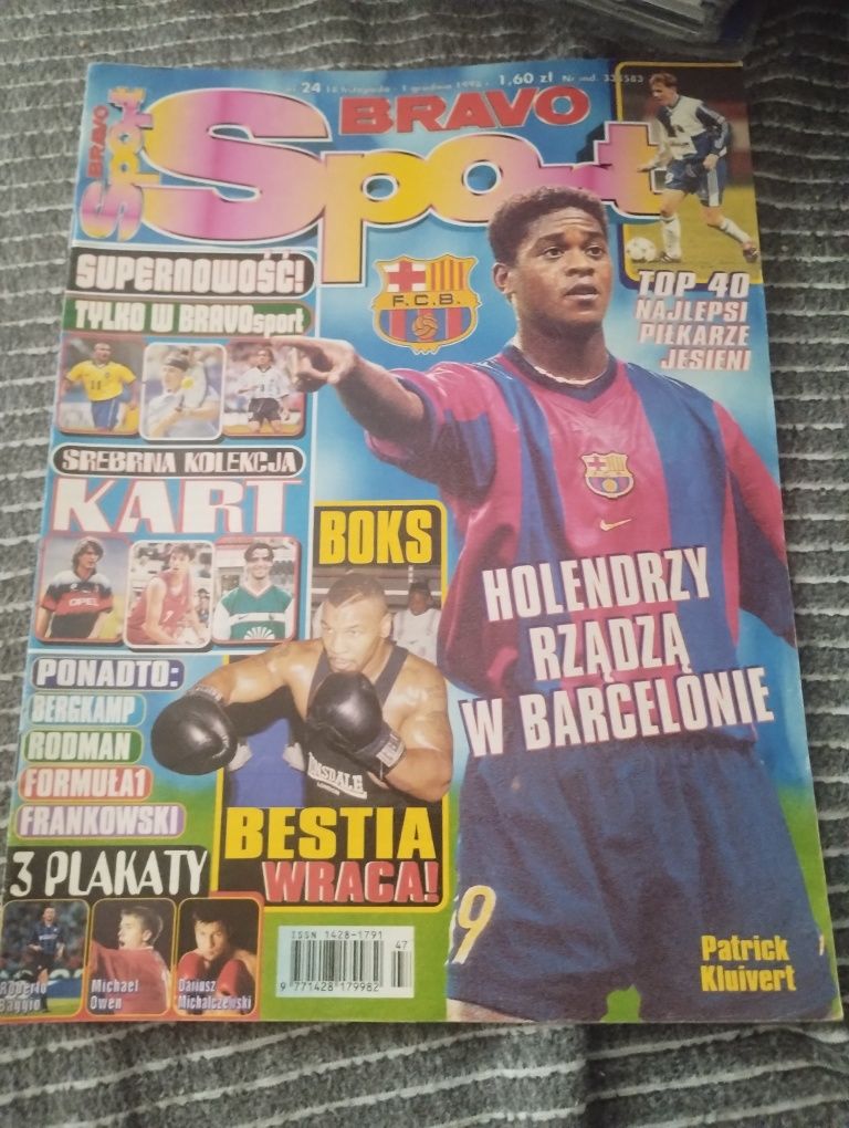 Magazyn bravo sport  nr 24 listopad 1998 bez plakatów