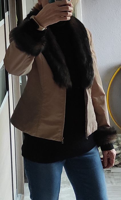 Kurtka Marc Cain z kożuszkiem wiosenna