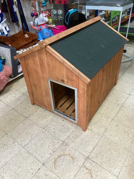 NOVO - Casota Exterior de Madeira para Cão, 5 tamanhos