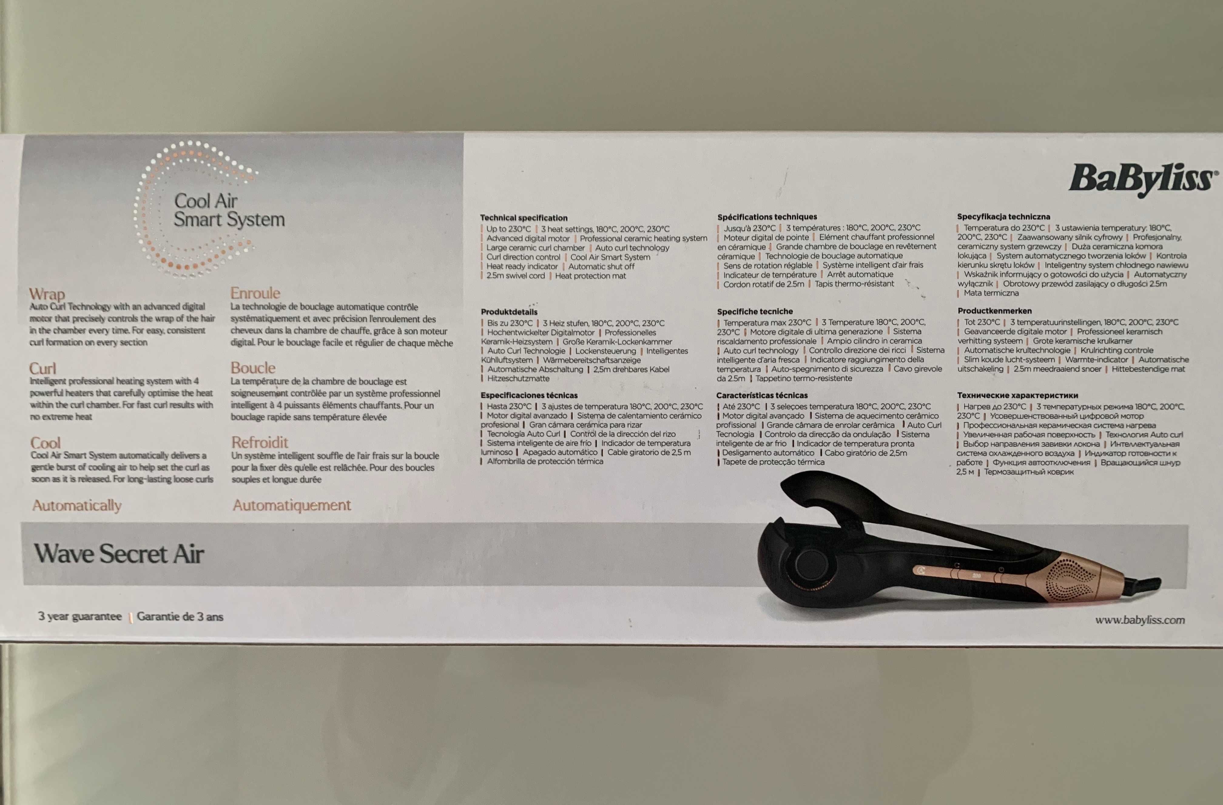 Modelador de Caracóis BaByliss Wave Secret Air C1900E