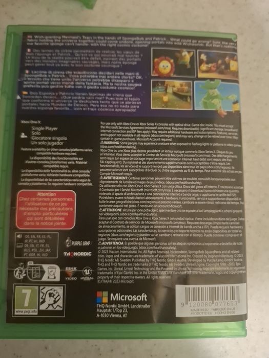 Gra na xboxa SpangBob