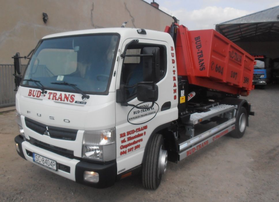 Wywóz gruzu, odpadów, kontenery, Gruzowniki, usługi hakowcem