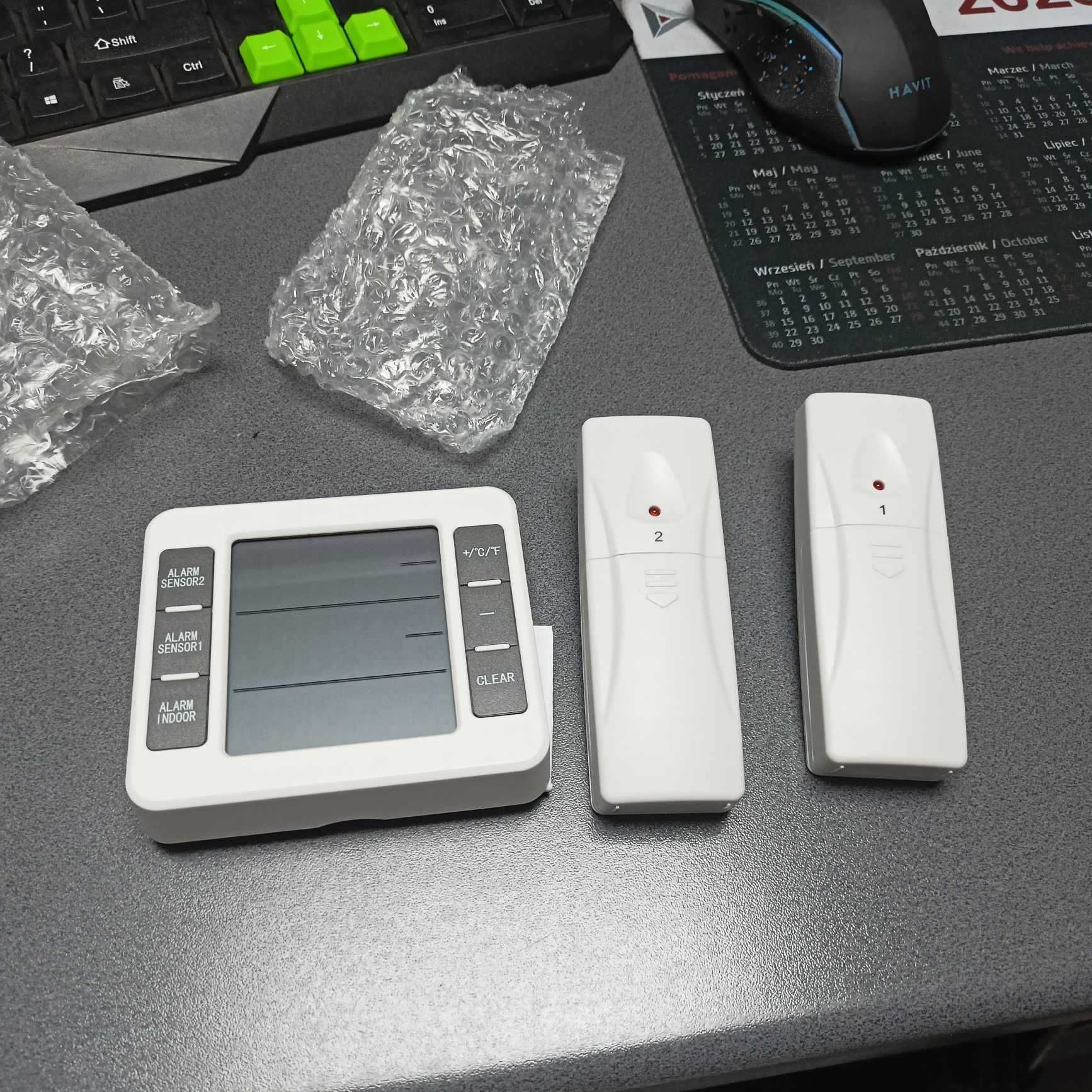 Inteligentny Cyfrowy TERMOMETR LODÓWKI Z Wyświetlaczem LCD i CZUJNIKI