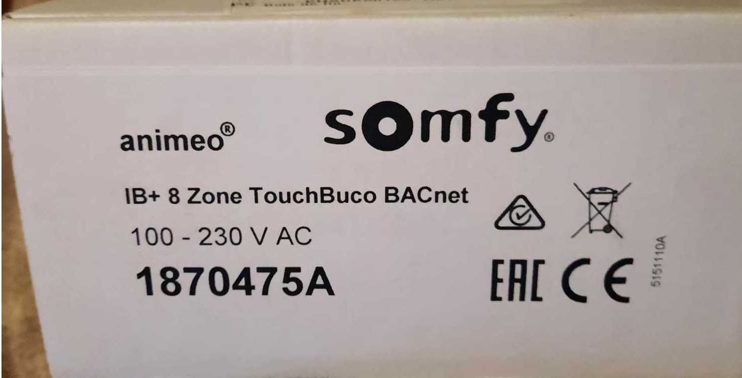 Animeo IB+ TouchBuco, eds - Sterowanie roletami SOMFY
