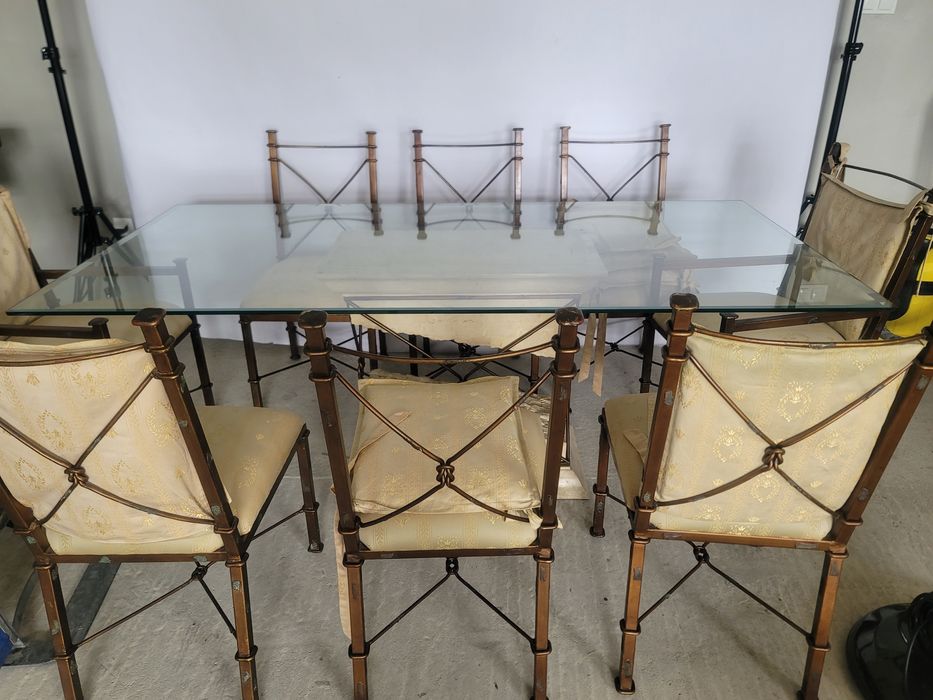 Stół z Krzesłami TARASOWY Jadalnia Nowoczesny Unikatowy