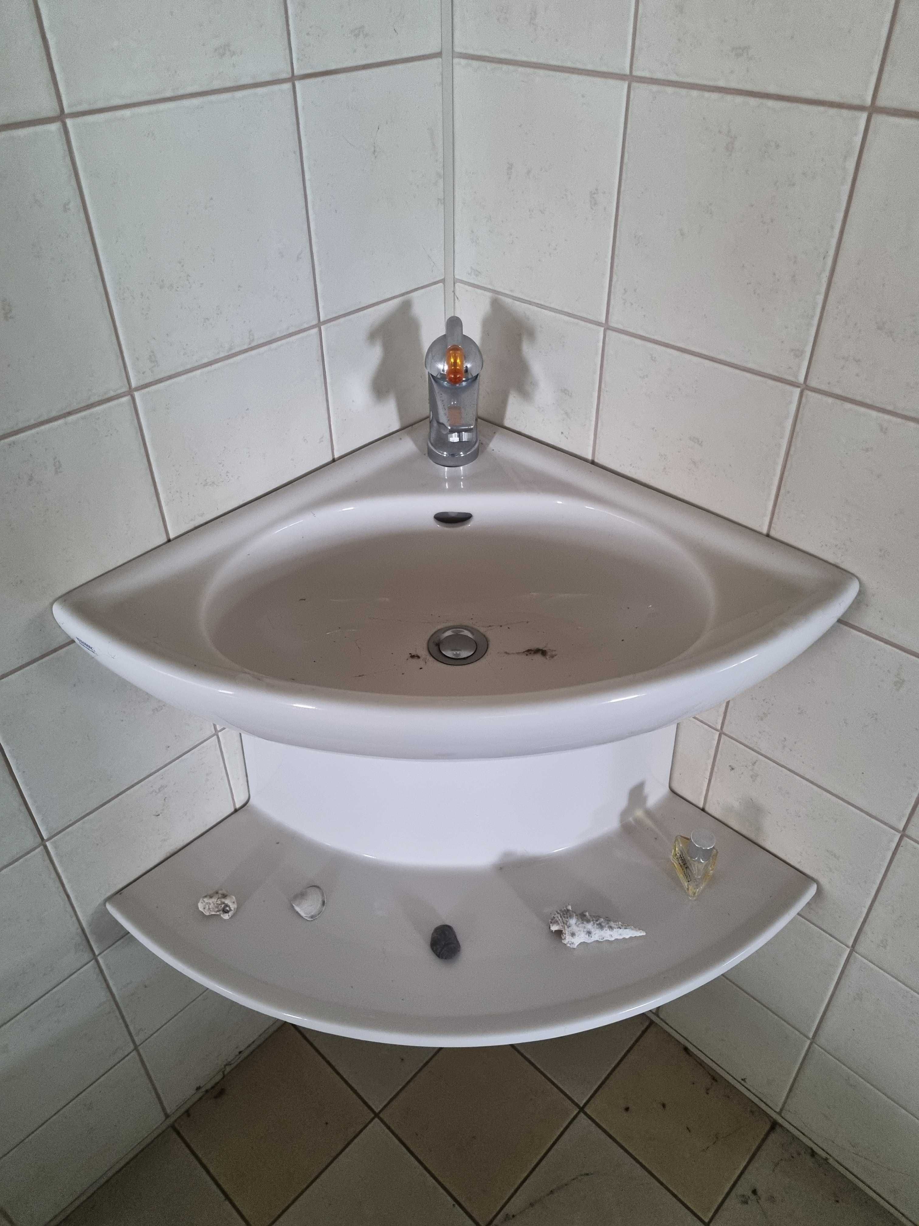 Muszla WC toaleta bidet umywalka ceramika bateria zestaw