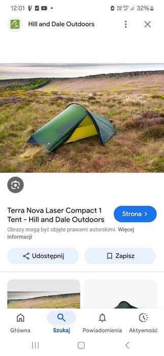 Nowy namiot ultralight Terra Nova Laser Compact 1