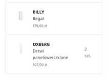 Rezerwacja Witrynka Ikea regał