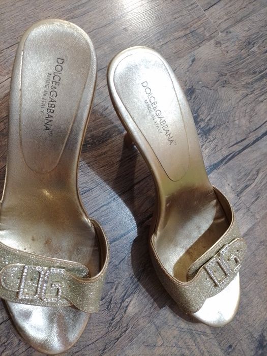 Dolce&Gabbana шлёпанцы,босоножки на каблуке