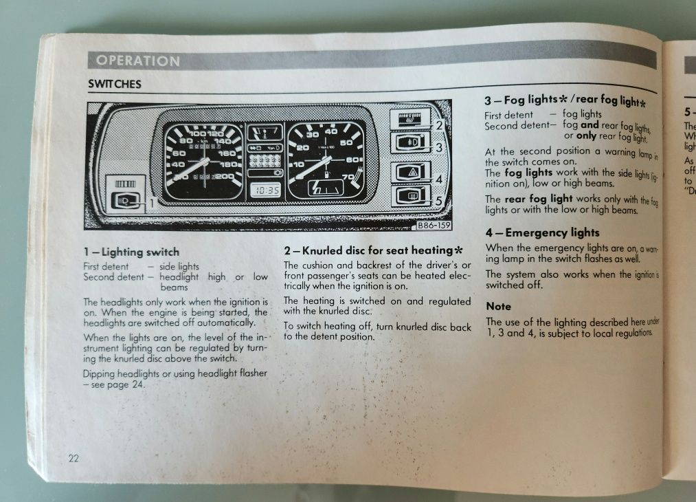 Manual de instruções Vw Pólo 86C