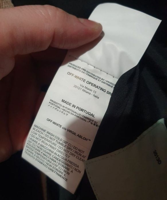 Оригинал Зимняя Куртка OFF - WHITE Portugal