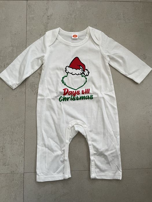 Pizamka rampers swiateczny z Mikolajem roz.68 cm Boze Narodzenie