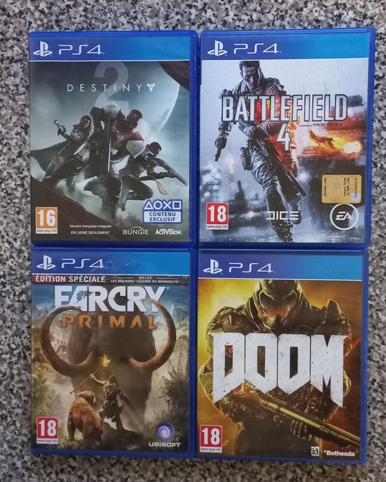 Conjunto de 4 jogos Playstation 4