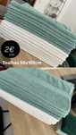 Toalhas verdes e brancas 50x100