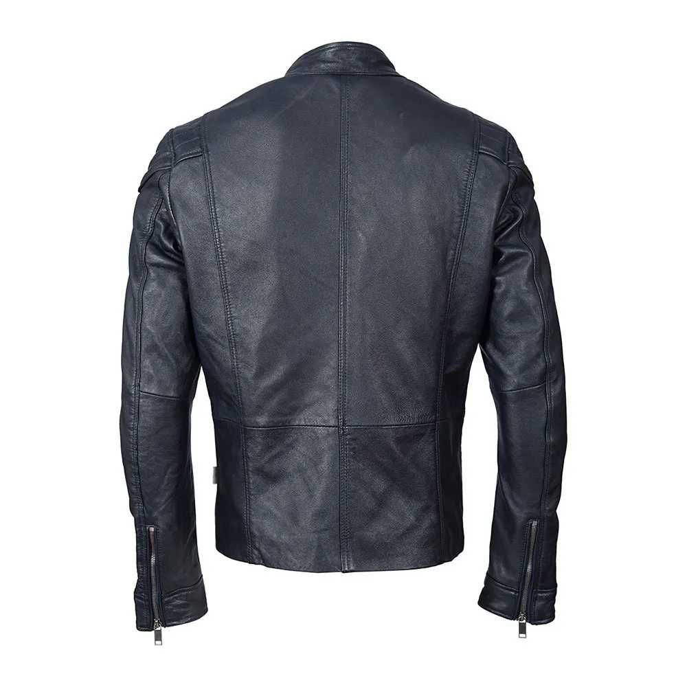 Lee Cooper kurtka męska 100% skóra owcza r. L model BRANDO kolor Navy