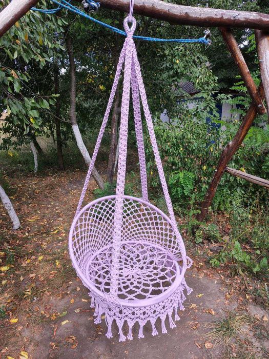 Садова качеля макраме