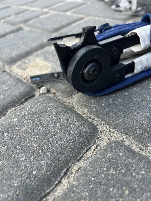 Wózek biegowy xlander niebieski torba oslona przeciwdeszczowa