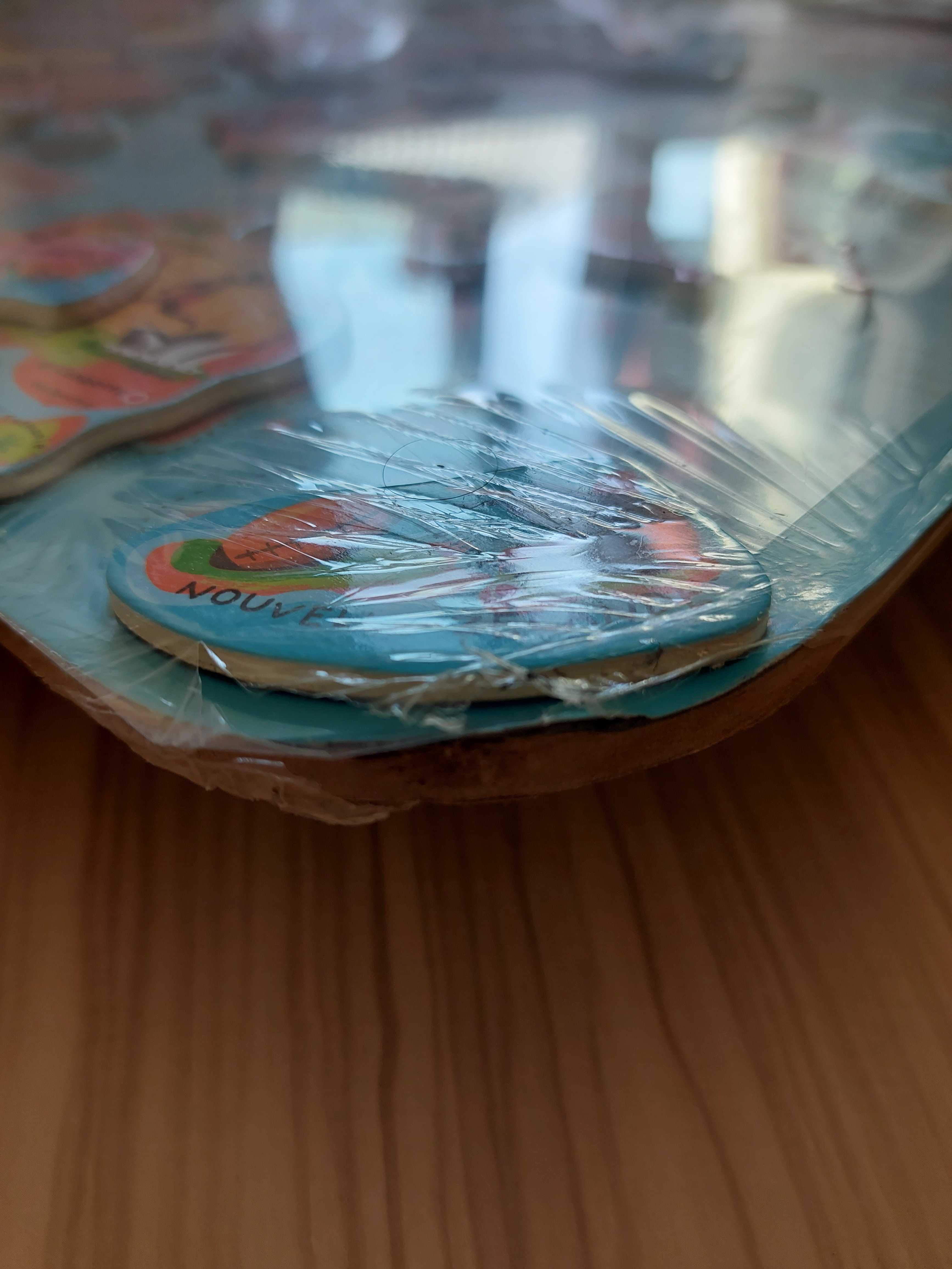 JANOD Puzzle magnetyczne Mapa świata język francuski