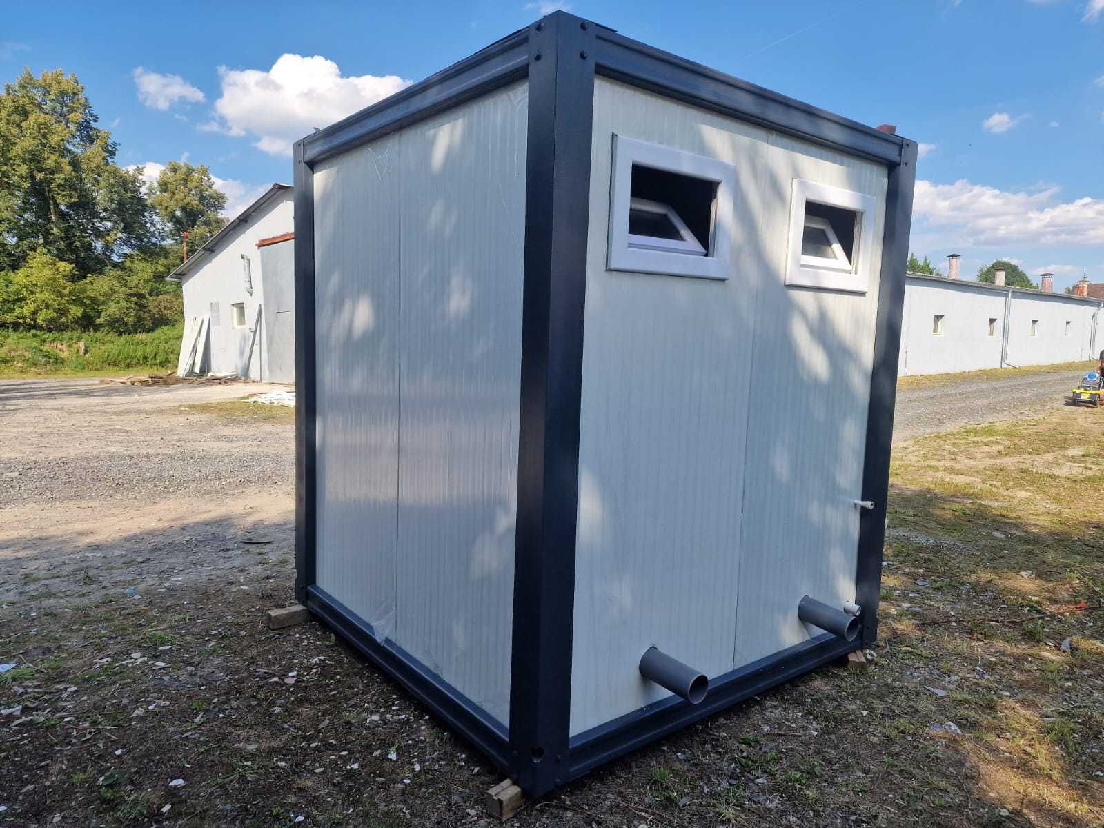 Kontener sanitarny 2x WC damski męski całoroczny 2,2x2,2m nowy 5m²