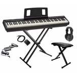 Roland FP-10 BK pianino cyfrowe, statyw XX, ława, słuchawki - ZESTAW