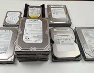 Vários componentes usados para Pc