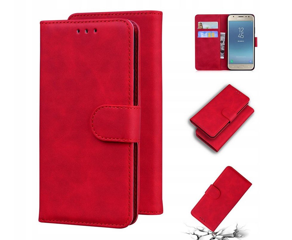 Futerał Wallet Case  Etui Book Case Do Samsung Galaxy J3 2017 (Różowe)