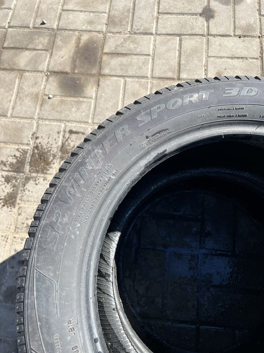 Opony opona x2 zima Run Flat dunlop 225/55 r 17 6mm 2019