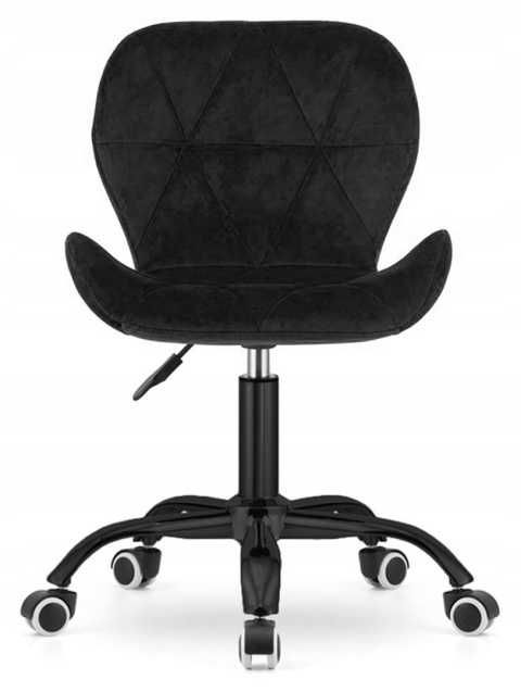 Krzesło obrotowe VASTO OFFICE Velvet Black Smoke