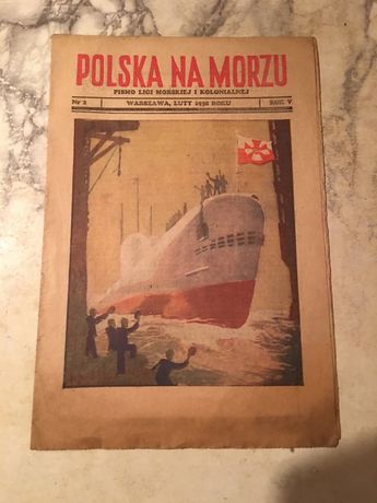 2  stare Czasopisma „Polska na morzu”