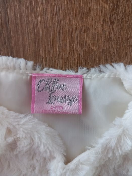 Futerko kamizelka dla dziewczynki 68 80