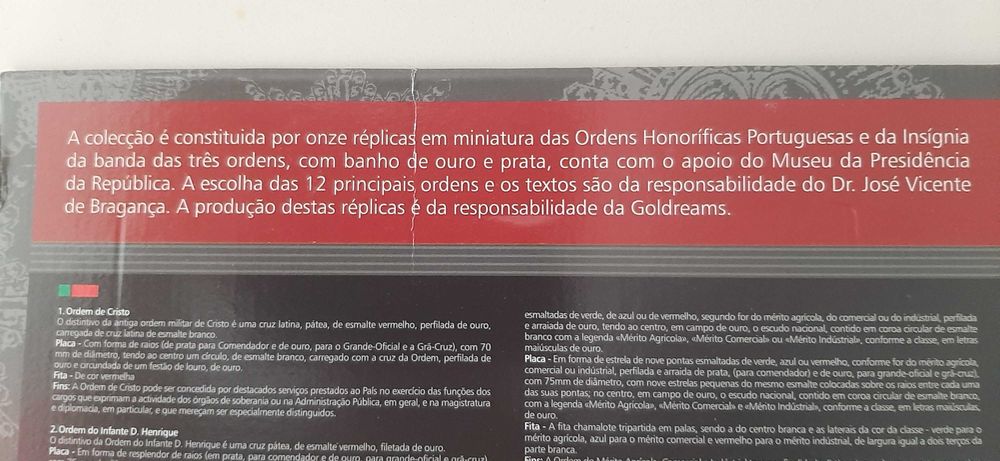 Coleção Réplicas Miniatura Condecorações de Portugal