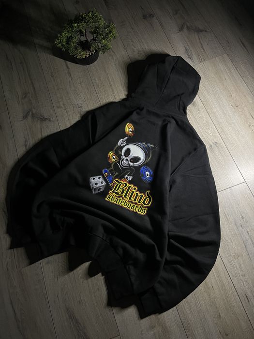 Худі Blind, oversized t-shirt ecko, sk8, y2k, чорна кофта блінд світшо