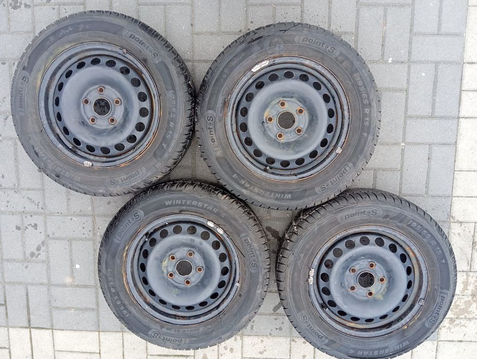 4 Koła Felgi Opony Oryginał VW AG Golf Passat Touran Caddy