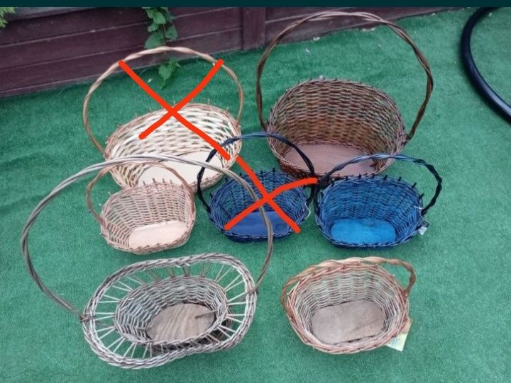 Jak NOWE Koszyki prezentowe wiklinowe