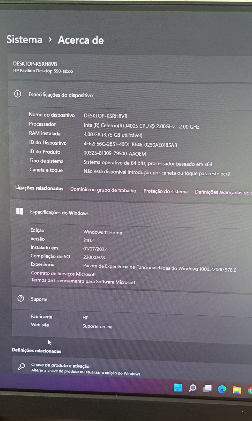HP Pavilion completo