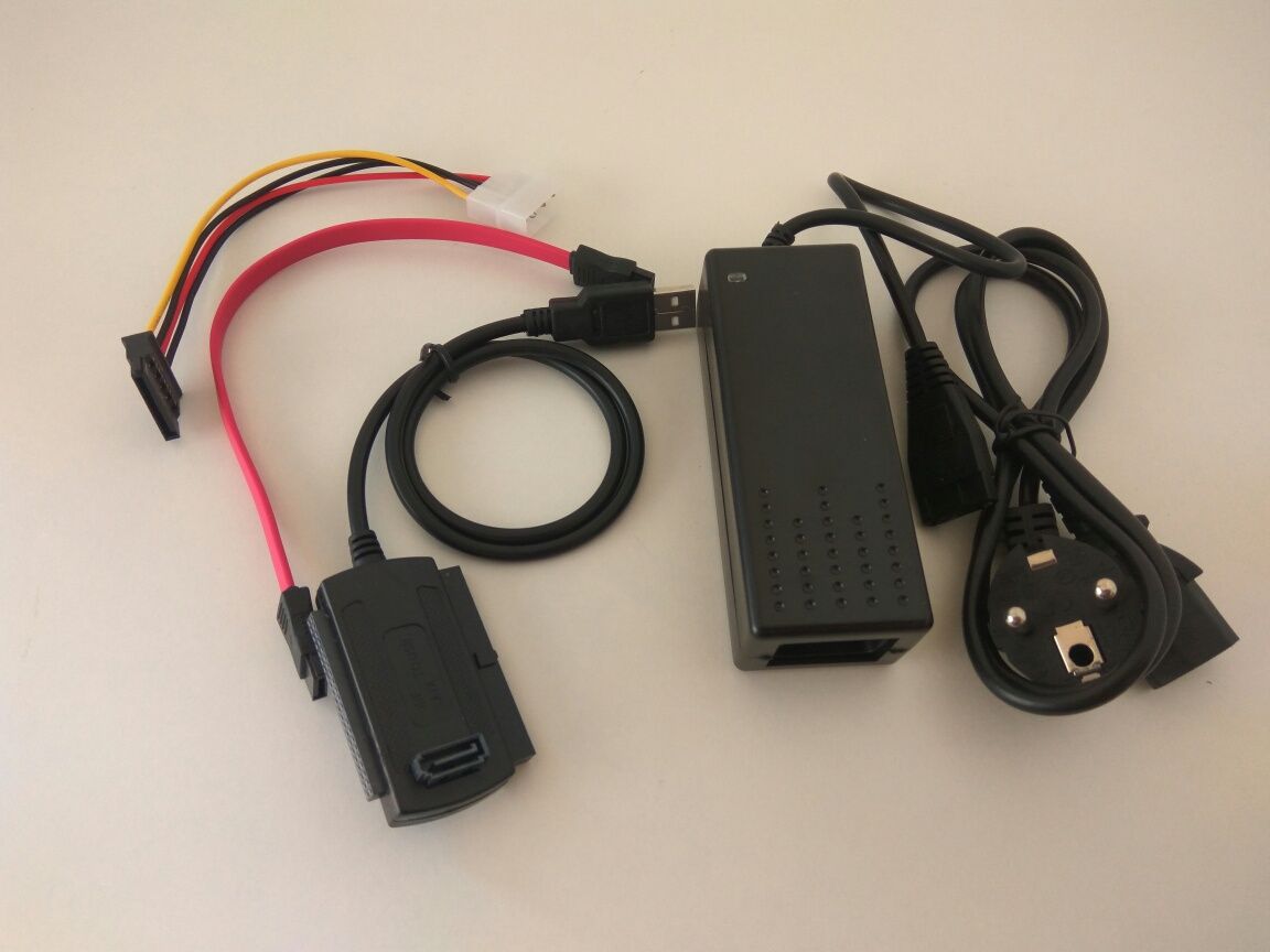 Адаптер USB - Sata, IDE с блоком питания