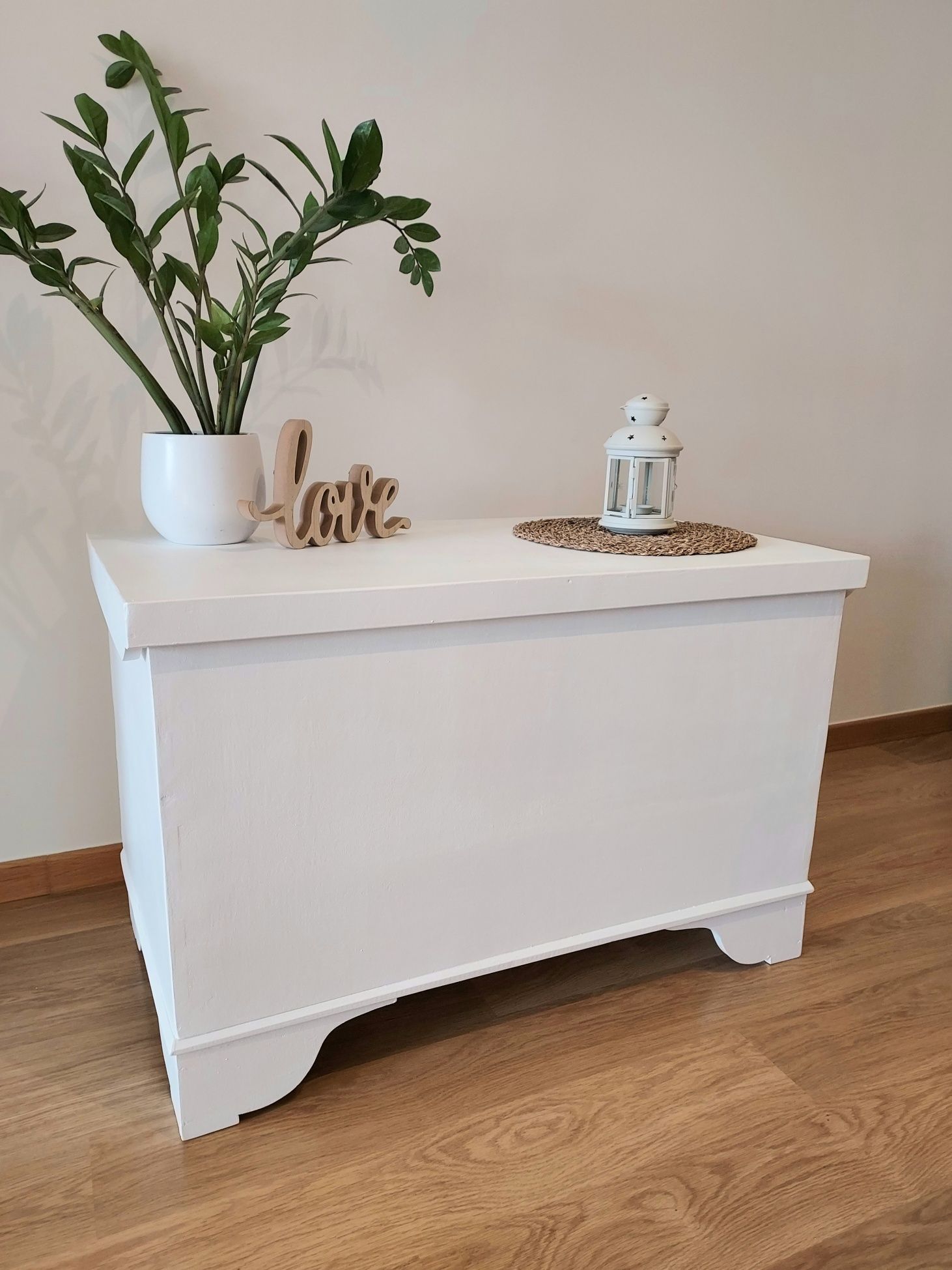 Móvel/Baú de Madeira Branco (com entrega)