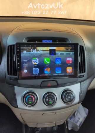 Android 14 ELANTRA Hyundai Элантра GPS 2 дин Tesla CarPlay Магнитола