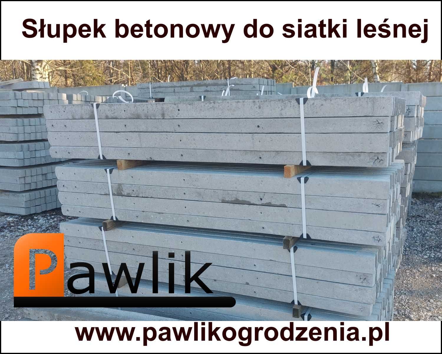 Słupek betonowy do pastucha | Siatka leśna | Bramy