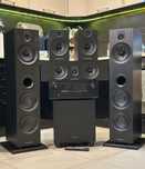 Kino domowe Amplituner Denon Kolumny Wharfedale Subwoofer Aktywny