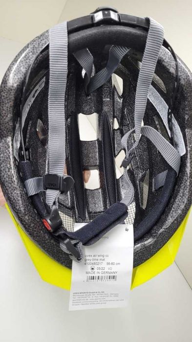 UVEX Air Wing CC grey lime matt Kask Rowerowy rozmiar 56-60cm