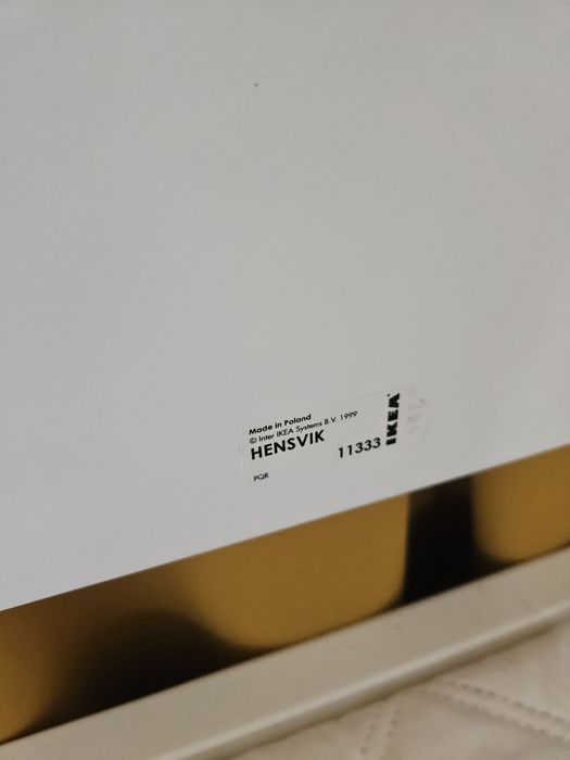 Łóżko dziecięce z barierką Ikea Hensvik 11333 biale