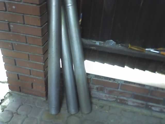 Rura kominowa,wentylacyjna,spustowa calosc 3szt.