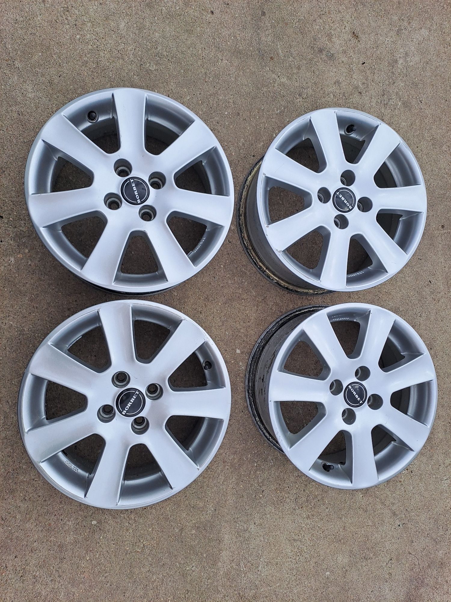 4szt Felgi Aluminiowe Borbet 4x98 15cali Komplet