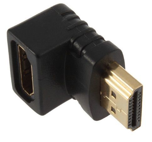 Adaptador Ficha HDMI M - HDMI F (90º) [OLX.B01]