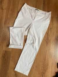 44 46 biale spodnie lato bawelna monnari plus size +size xxxl white