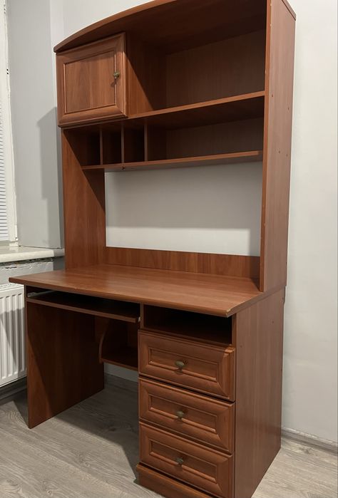 Письмовий стіл з полицями, компʼютерний стол комод