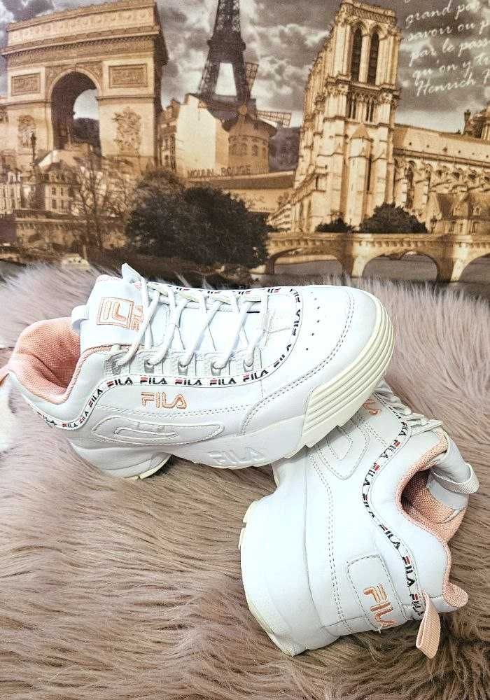 кроссовки женские Fila Disruptor белые с розовым, р. 37