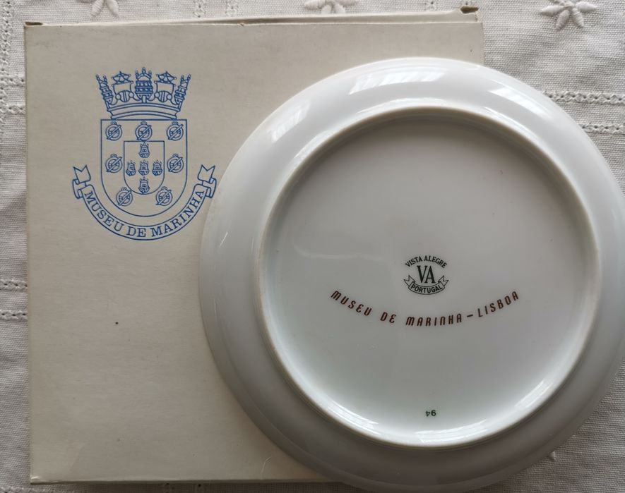 Pratos Vista sta Alegre Museu da Marinha