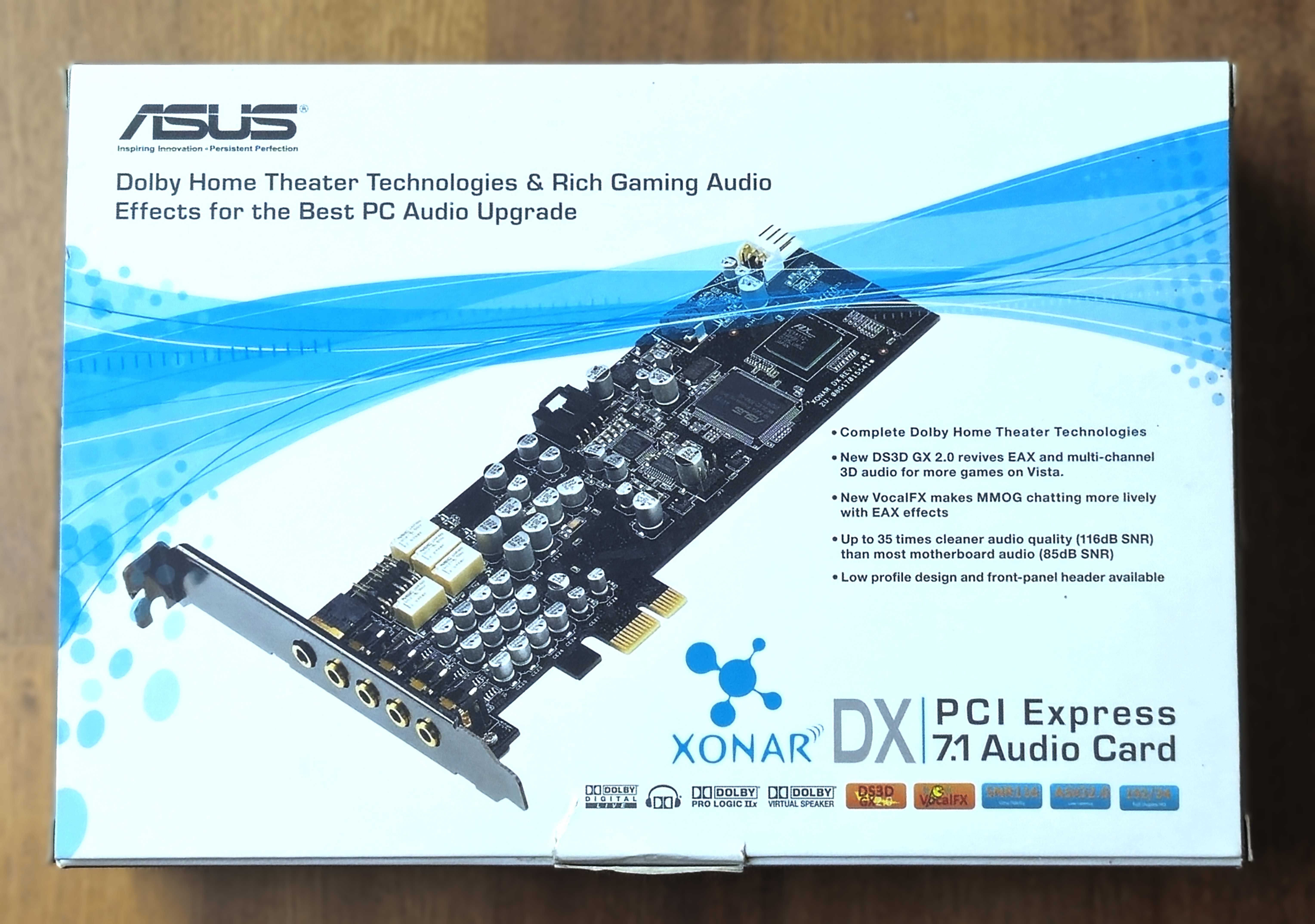 Karta dźwiękowa muzyczna ASUS Xonar DX 7.1 PCI Express